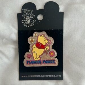 Disney Winnie the Pooh Trading Pin #13887  Sparkle Power Flower Power Pooh Bear